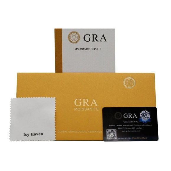 2.0ct D Color Moissanite Diamond 6 Prong Earrings, Solid 925 Sterling Silver - Picture 4 of 4